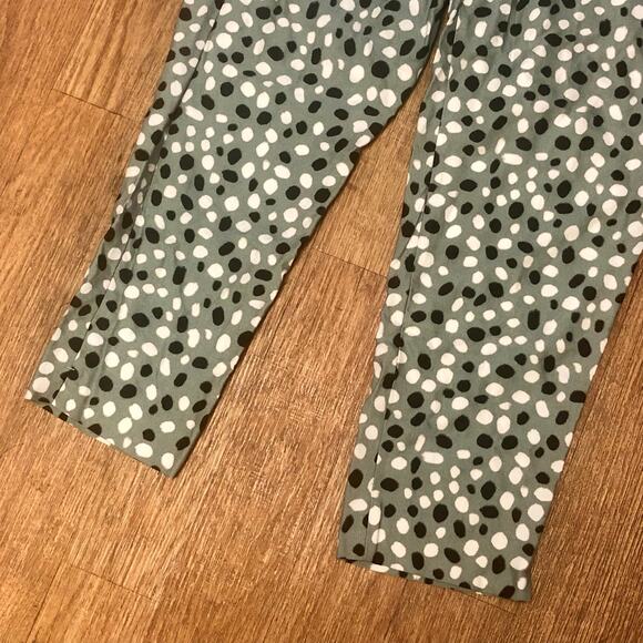 Ann Taylor The Easy Ankle High Rise Tapered Leg Polka Dot Pants Size Medium - Picture 5 of 14